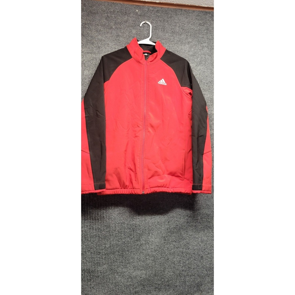Red And Black Womens Zip Up Adidas Jacket